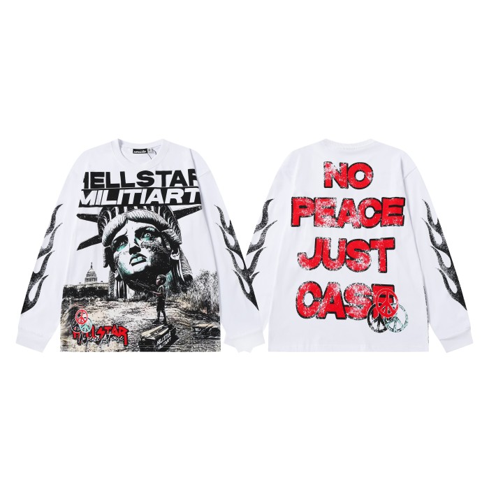 Mechanical Sense Deity Print Long Sleeve T-Shirt 2 colors 28704406