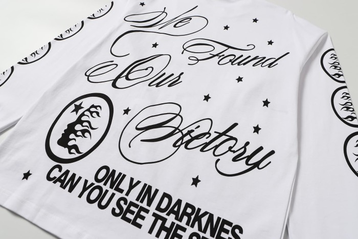 Seven-point Star Angel Print Long Sleeve T-Shirt 2 colors 28704408