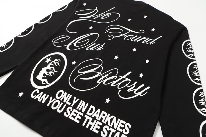 Seven-point Star Angel Print Long Sleeve T-Shirt 2 colors 28704408