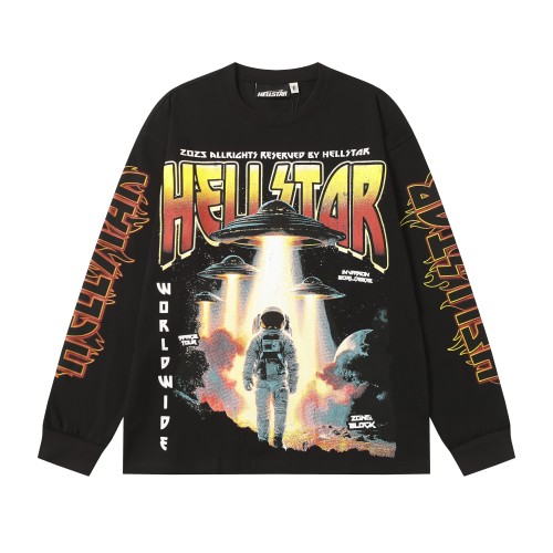 Spacecraft Astronaut Print Long Sleeve T-Shirt 28704412