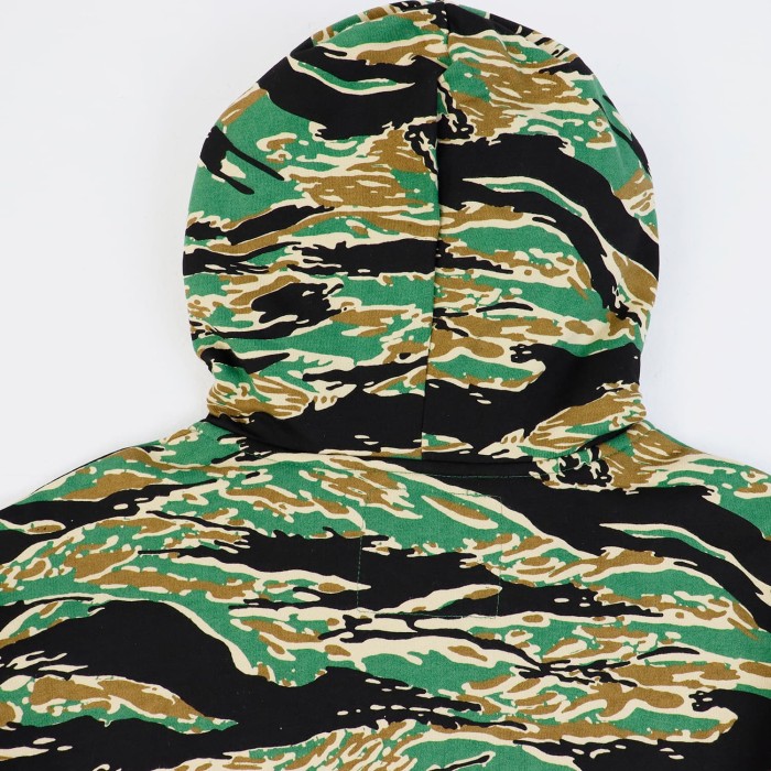 Camouflage Embroidered Letter Zipper Hoodie 4 colors 28705421