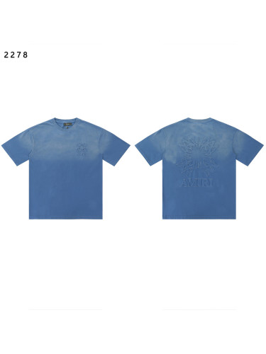 [Buy Two Get One Free]Embroidered Logo Washed Version tee 2 colors 28705497