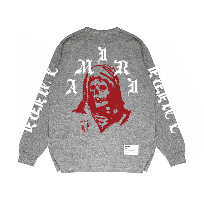 Headscarf Skull Print Long Sleeve T-Shirt 12 colors 28707626