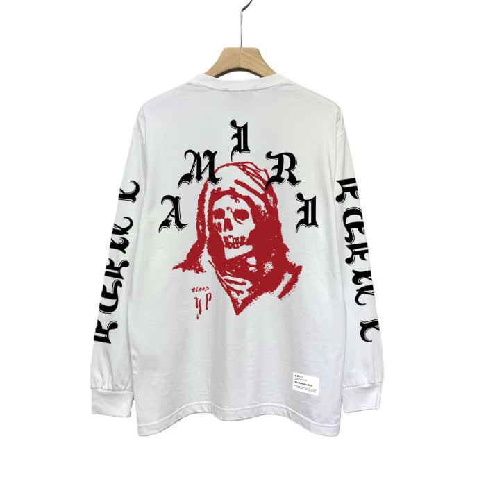Headscarf Skull Print Long Sleeve T-Shirt 12 colors 28707626