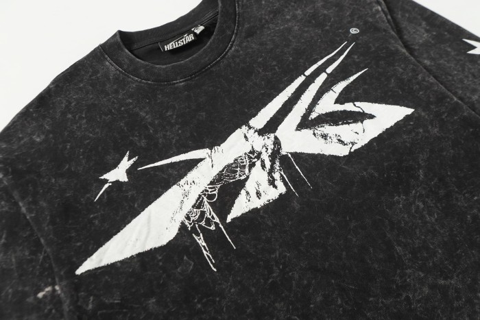 Spider Silk Logo Print Washed Version Long Sleeve T-Shirt 2 colors 28709938