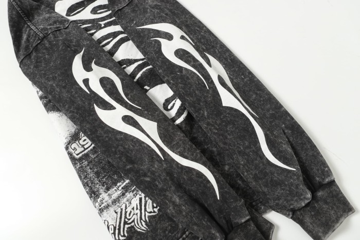 Devil's Eye Print Washed Version Long Sleeve T-Shirt 2 colors 28709905