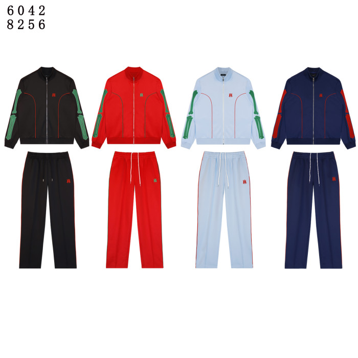 Embroidered Logo Bone Jacket & Pants Set 4 colors 28709881