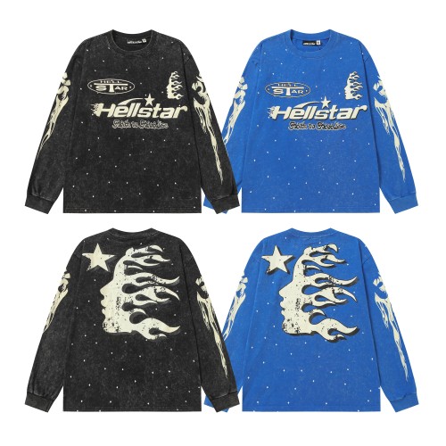 Logo Print Washed Version Long Sleeve T-Shirt 2 colors 28709894