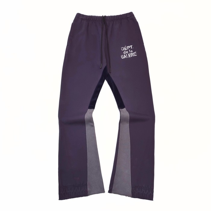 [Big & Tall for weights up to 260 lbs] 1:1 quality version Deep Blue French Letter Patchwork Pants 28710762
