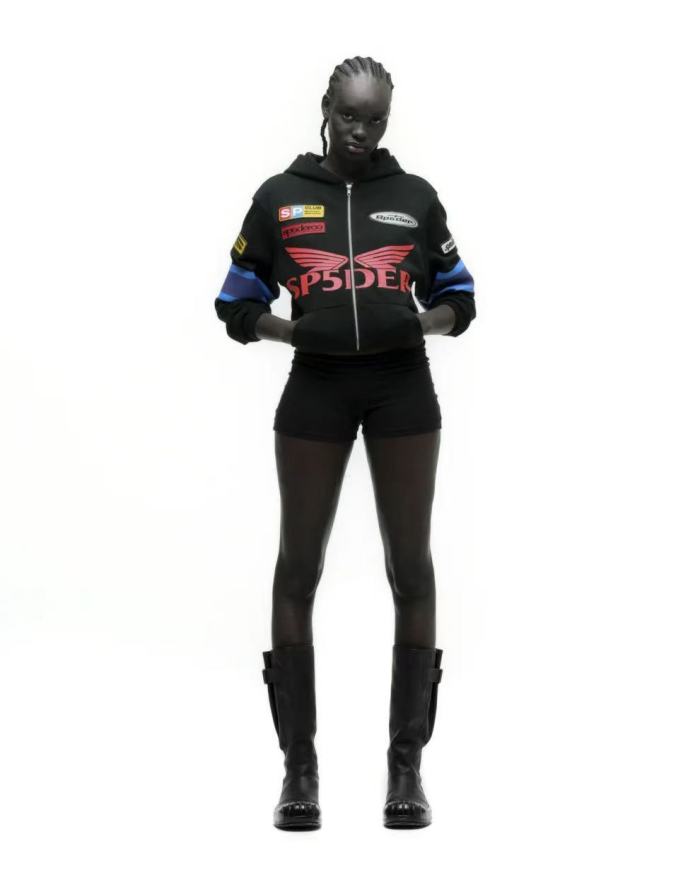 [Big & Tall for weights up to 220 lbs]1:1 quality version Embroidered Motorcycle Label Zipper Hoodie 28710764