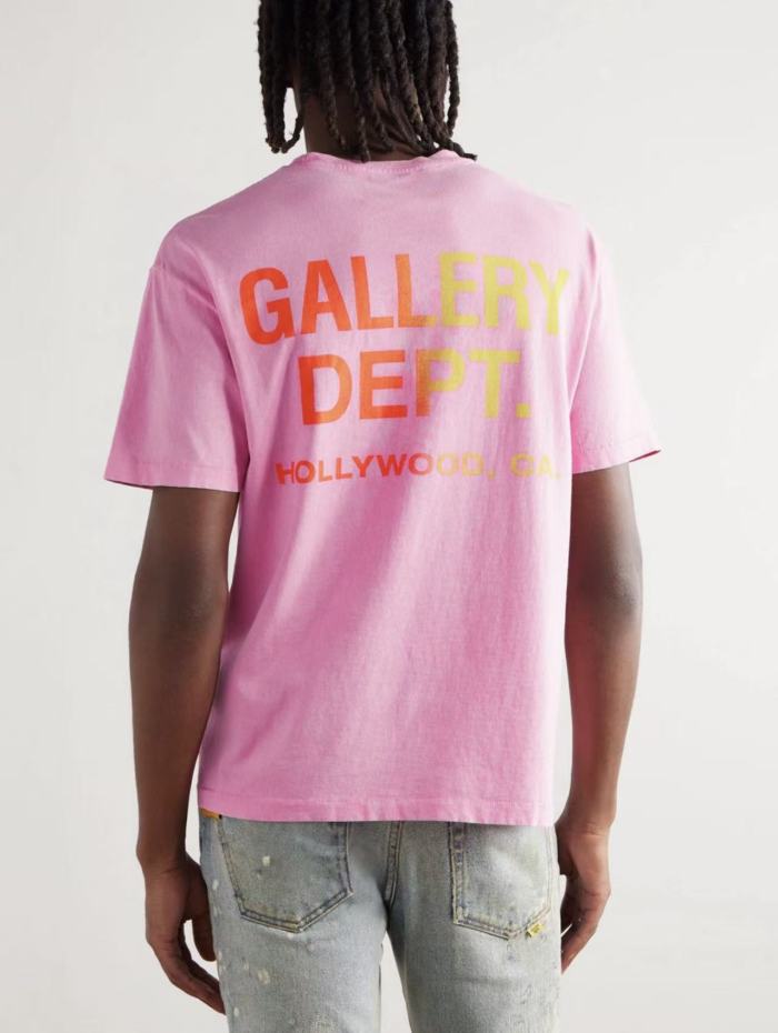 [Big & Tall for weights up to 260 lbs]1:1 quality version Fake Pocket Gradient Letter Print Tee 28710760