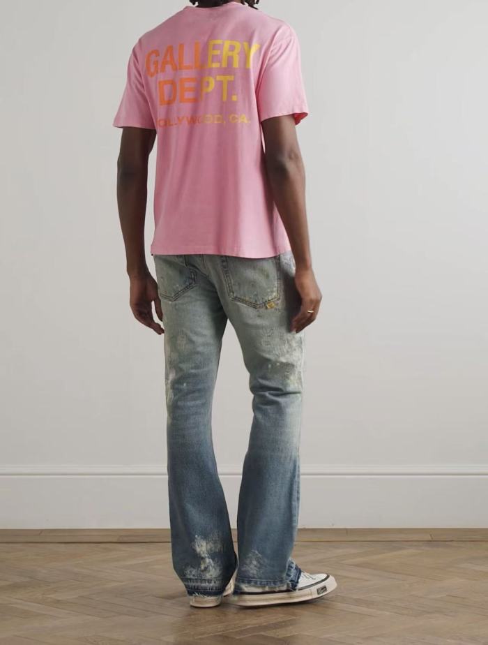[Big & Tall for weights up to 260 lbs]1:1 quality version Fake Pocket Gradient Letter Print Tee 28710760