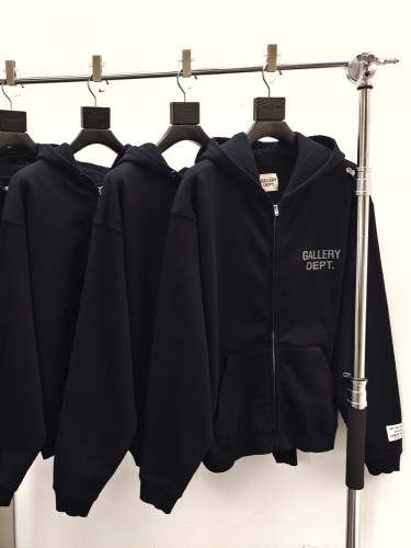 [Big & Tall for weights up to 260 lbs]1:1 quality version White Letter Print Zipper Hoodie 28710763