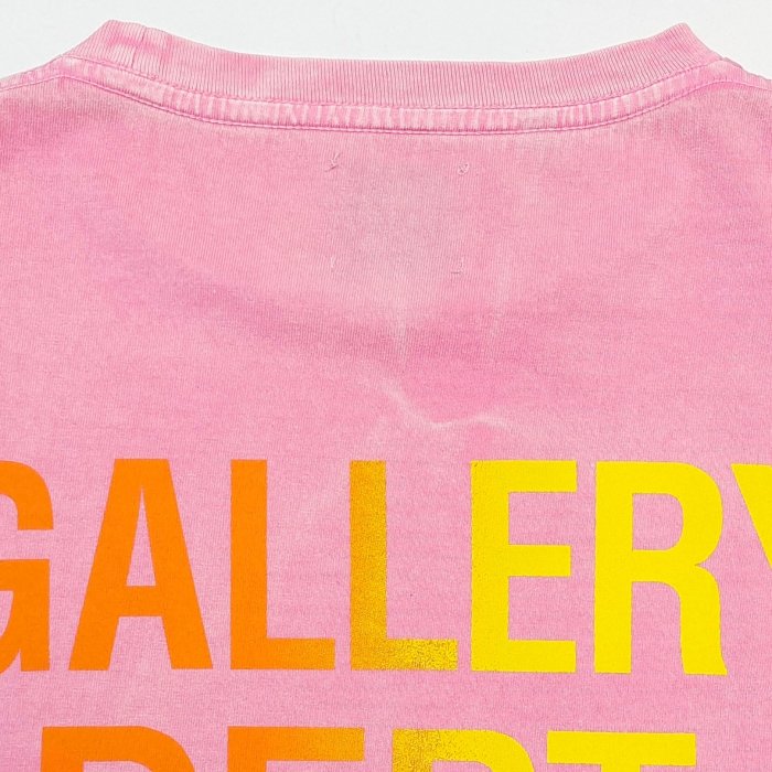 [Big & Tall for weights up to 260 lbs]1:1 quality version Fake Pocket Gradient Letter Print Tee 28710760