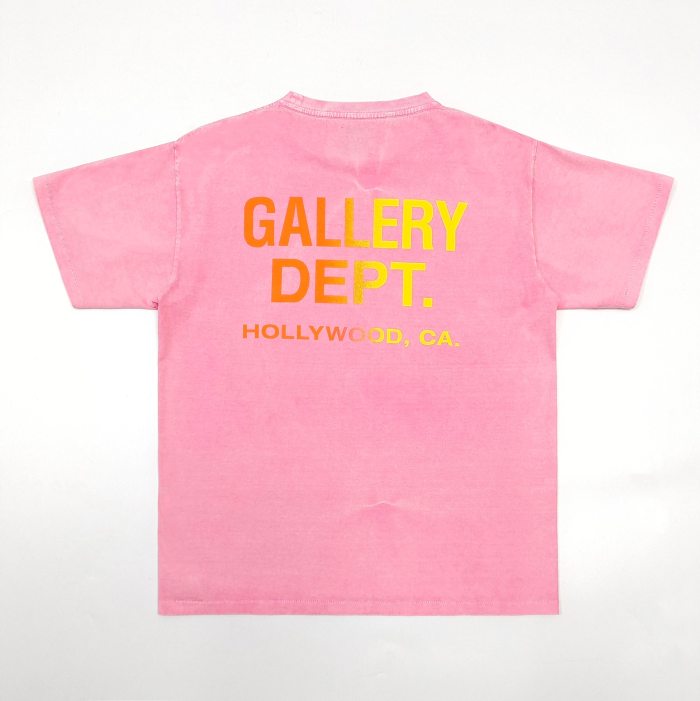 [Big & Tall for weights up to 260 lbs]1:1 quality version Fake Pocket Gradient Letter Print Tee 28710760