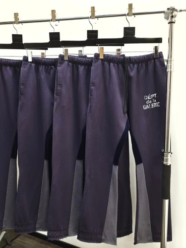 [Big & Tall for weights up to 260 lbs] 1:1 quality version Deep Blue French Letter Patchwork Pants 28710762