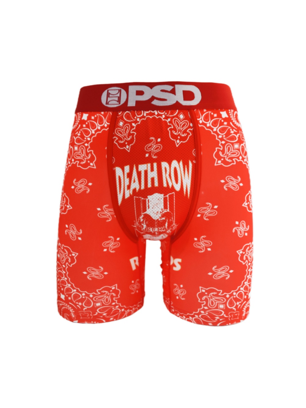 US$ 7.09 - Death Row Pattern Print Boxer Briefs 28712040 - www.repdog.cn