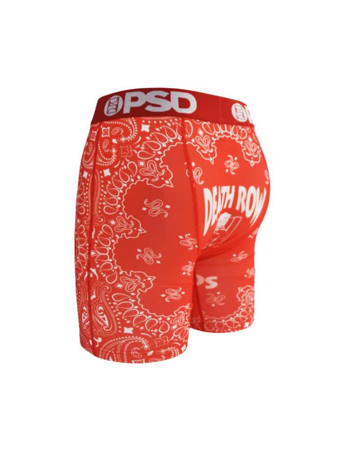 Death Row Pattern Print Boxer Briefs 28712040