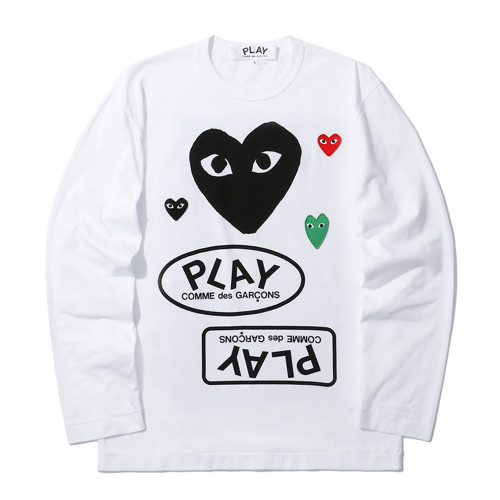 Big Red Heart Letter Logo Print Long Sleeve T-Shirt 17 colors 28712090