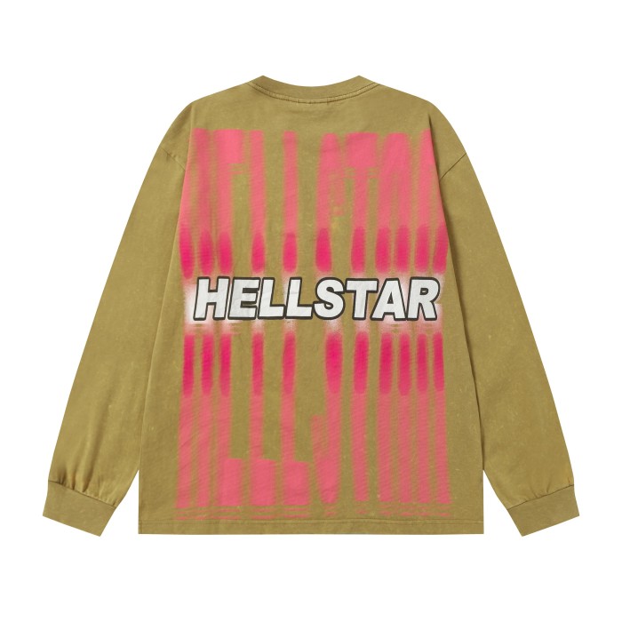 Portrait Print Washed Version Long Sleeve T-Shirt 2 colors 28713164