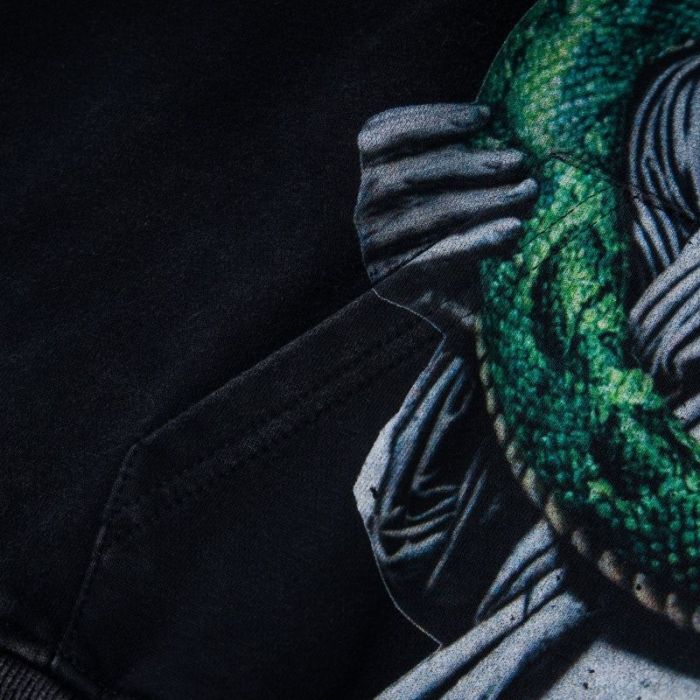 Python Goddess Statue Print Washed Hoodie 28716637
