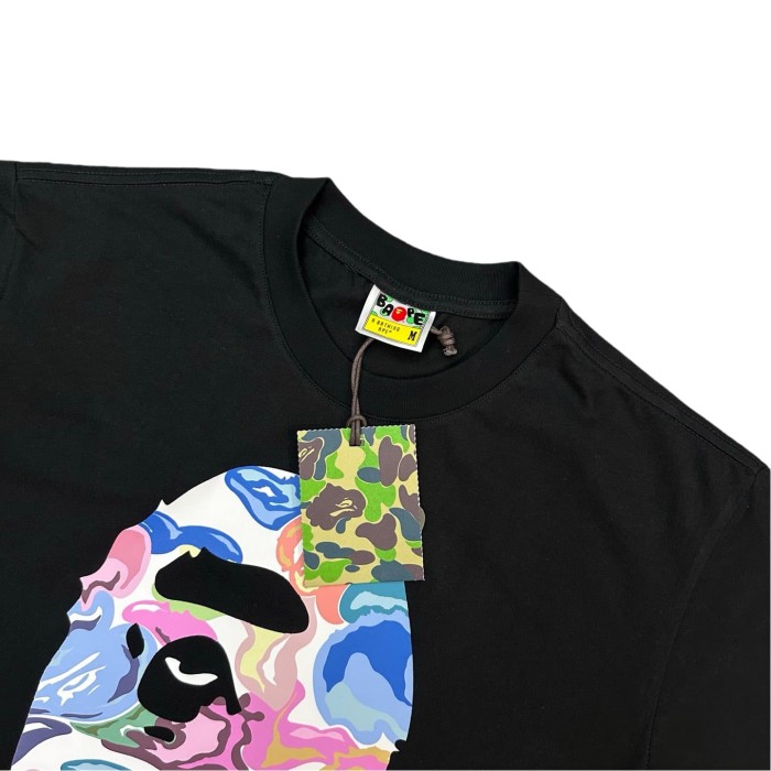 1:1 quality version Artistic Camouflage Ape Head Print Tee 2 colors 28746628
