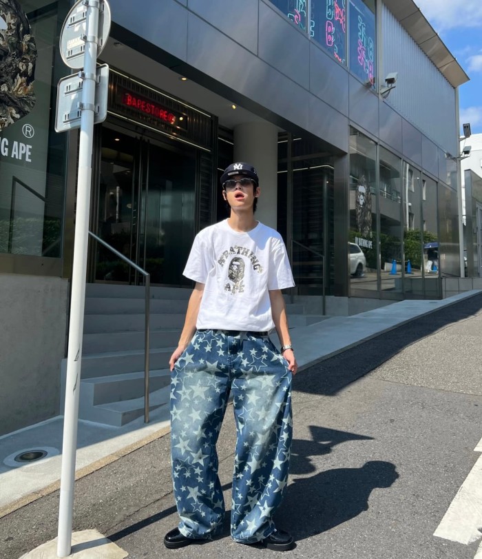 1:1 quality version Tree Pattern Camouflage Logo Print Tee 2 colors 28746637