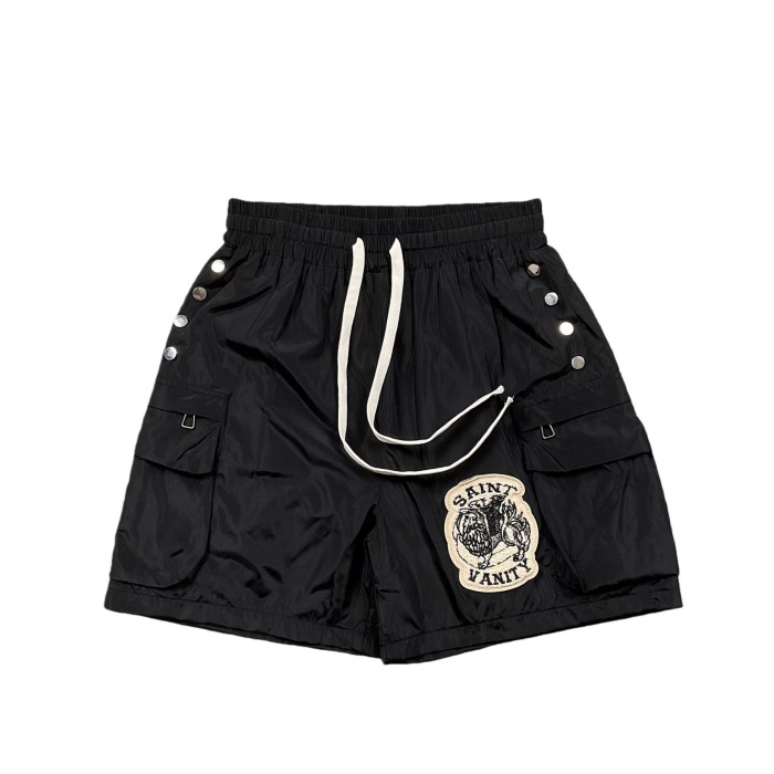 Badge Towel Embroidery Stand Collar Jacket & Shorts Set 3 colors 28746569
