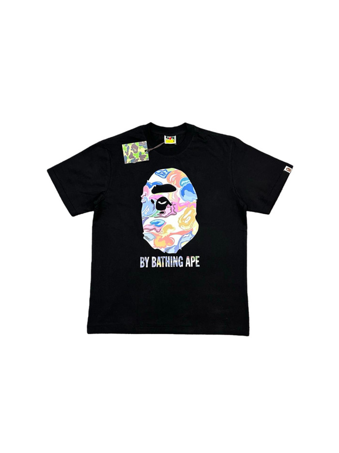 1:1 quality version Artistic Camouflage Ape Head Print Tee 2 colors 28746628