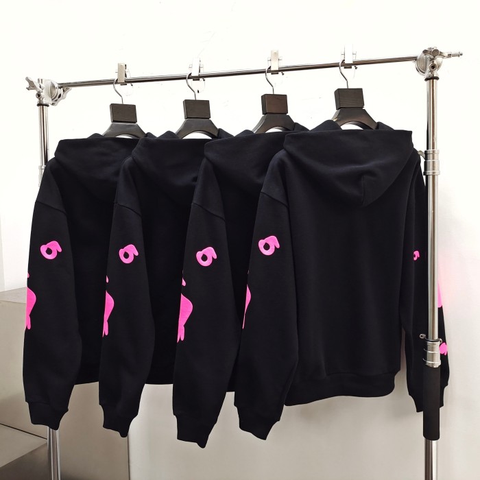 1:1 quality version Rose Pink 555 Printed Hoodie & Pants Set 28747517