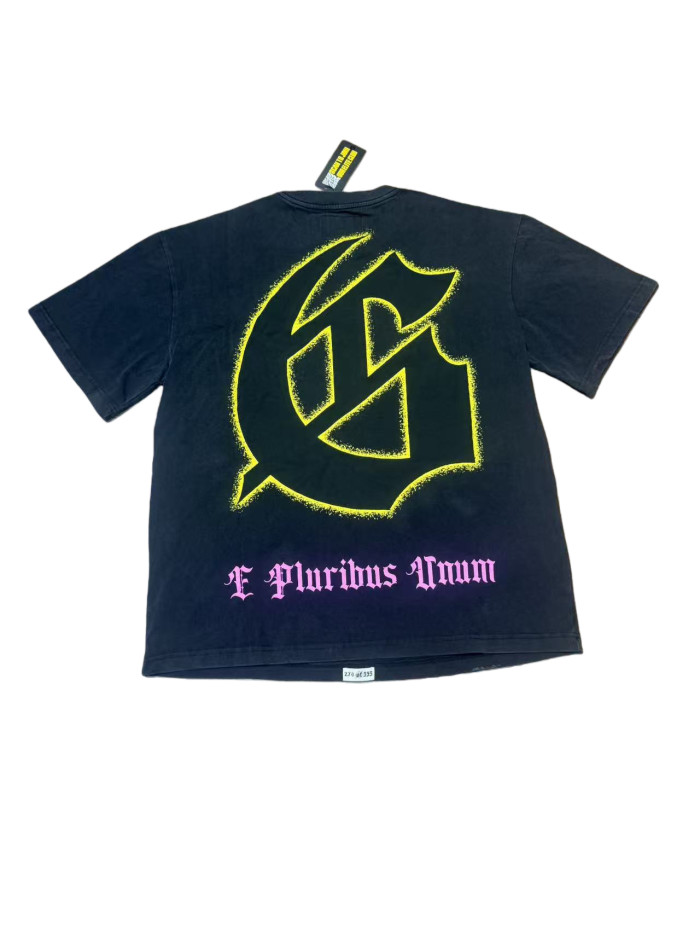 Statue of Liberty Graffiti Letter Print Washed Version Tee 3 colors 28747560
