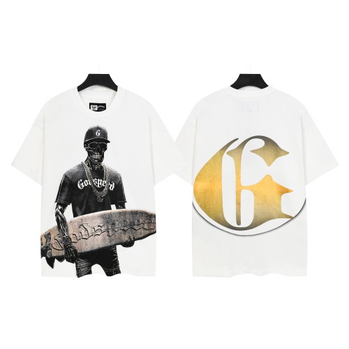 [Buy Two Get One Free]Rock Skull Surfboard Print Washed Version Tee 2 colors 28747525