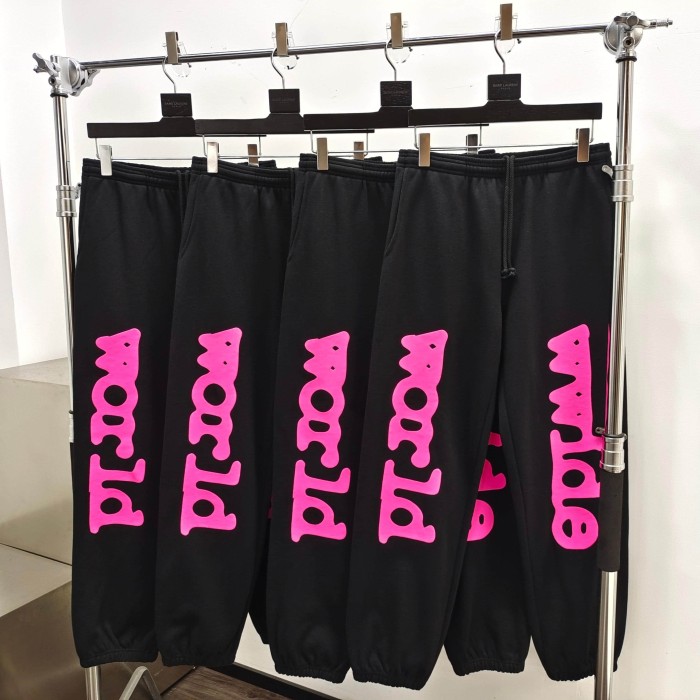 1:1 quality version Rose Pink 555 Printed Hoodie & Pants Set 28747517