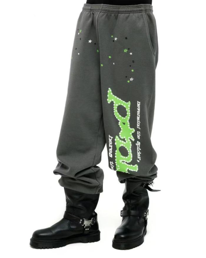 1:1 quality version Green-Letter PK Printed Hoodie & Pants Set 28747518