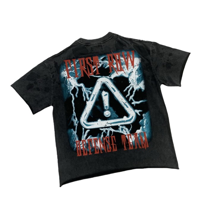 WARNING NOT SO QUIET WOLF CROPPED printed Tee 28747681