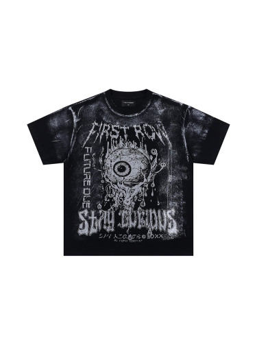 STAY CURIOUS EYEBALL FOIL printed Tee 28747662