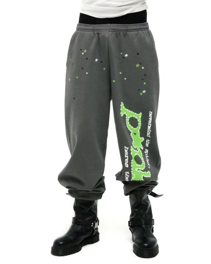1:1 quality version Green-Letter PK Printed Hoodie & Pants Set 28747518