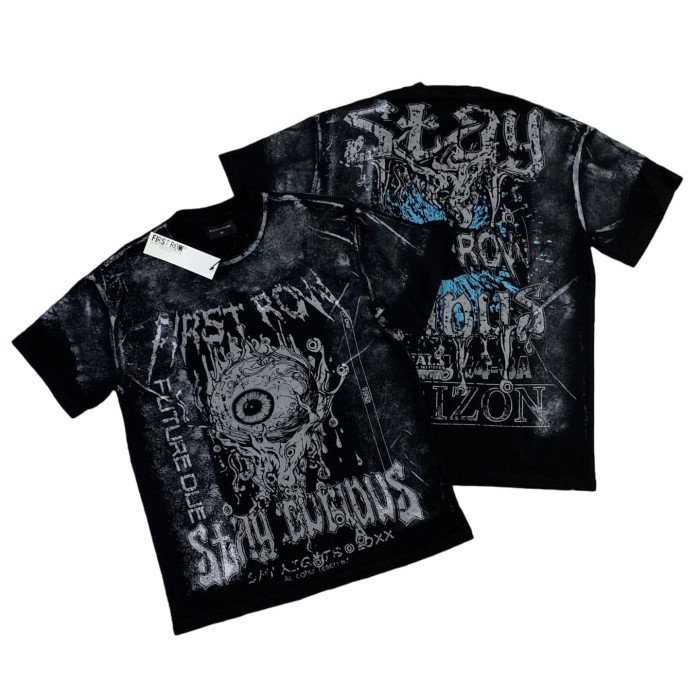 STAY CURIOUS EYEBALL FOIL printed Tee 28747662