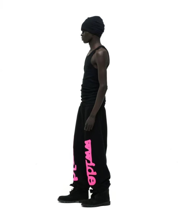 1:1 quality version Rose Pink 555 Printed Hoodie & Pants Set 28747517