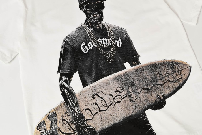 Rock Skull Surfboard Print Washed Version Tee 2 colors 28747525