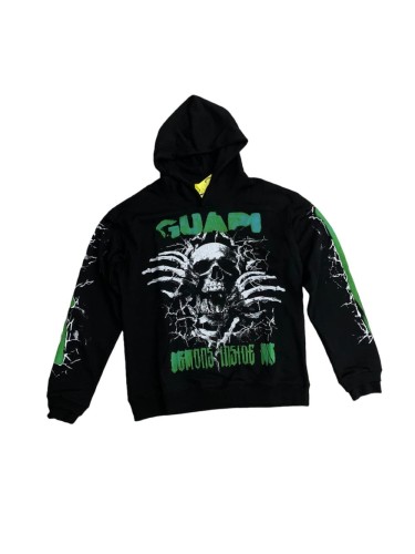 Cracked Skull Skeleton Print Hoodie 28748601