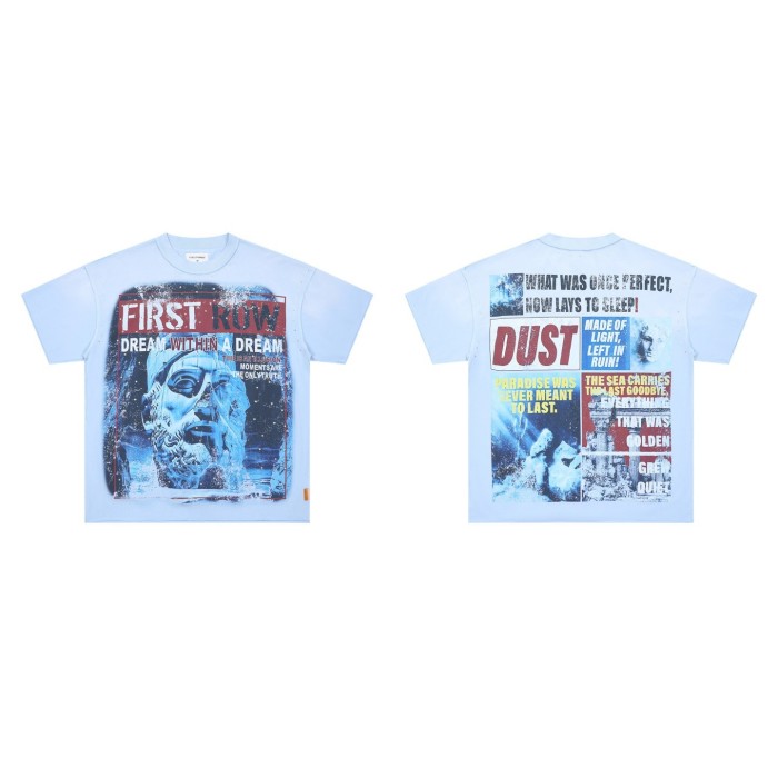 Statue Print Rhinestone Tee 28748422