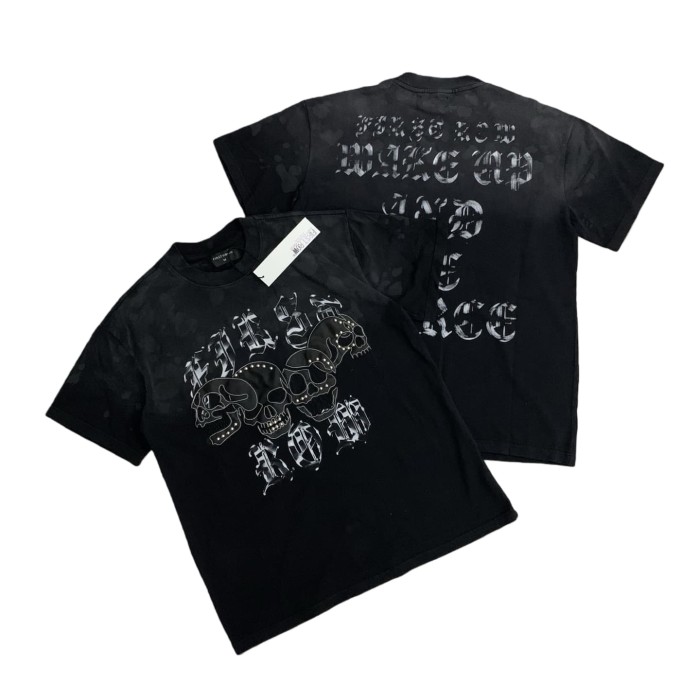 Leather Skull Embroidered Tee 28748451