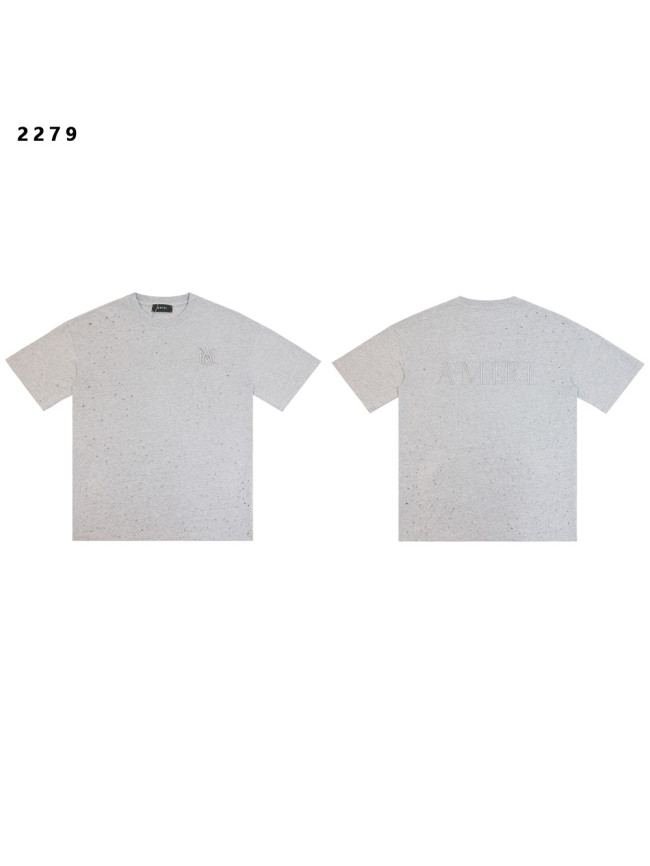 Embroidered Logo Distressed Washed Version tee 3 colors 28748556