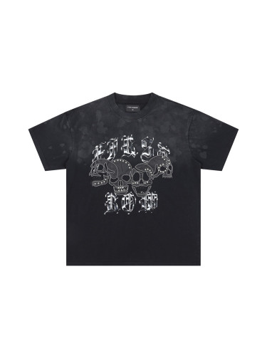 Leather Skull Embroidered Tee 28748451