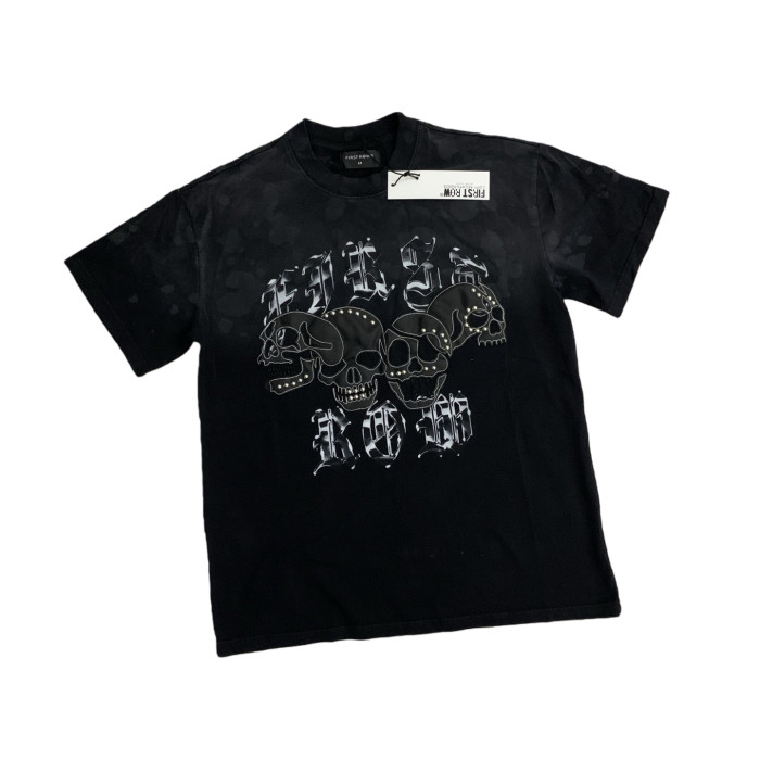 Leather Skull Embroidered Tee 28748451