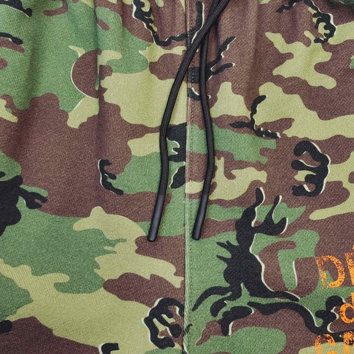 [Big & Tall for weights up to 260 lbs]1:1 quality versionGreen Camouflage Orange French Print Hoodie & Pants Set 28749365