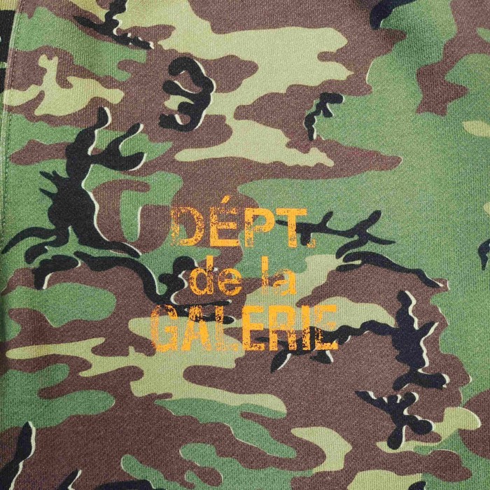 [Big & Tall for weights up to 260 lbs]1:1 quality versionGreen Camouflage Orange French Print Hoodie & Pants Set 28749365