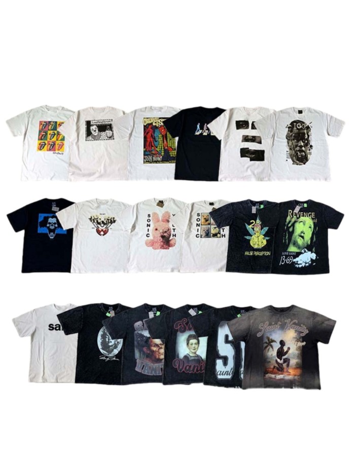 Letter Logo Portrait Print Washed Version Tee 37 colors 28749323