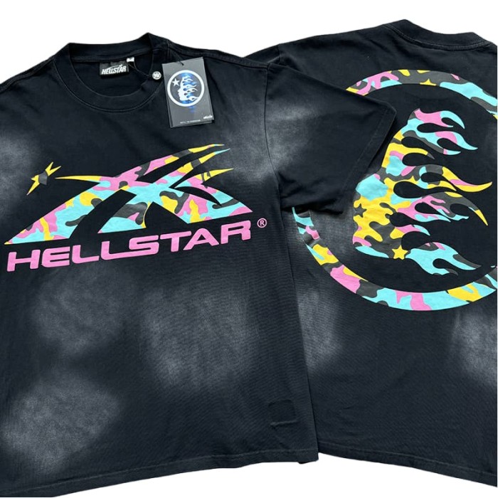 Camouflage Logo Print Washed Version Tee 2 colors 28750100